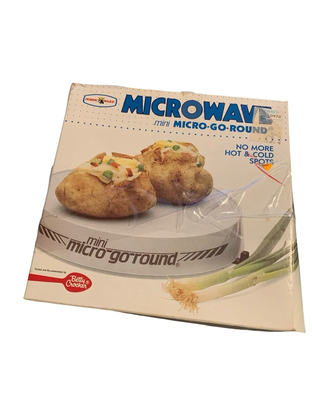 Vintage Nordic Ware Mini Micro-Go-Round Microwave Turntable Rotating Tray 9in